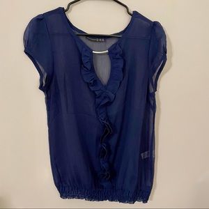 Atmosphere Ruffled Neck Blouse